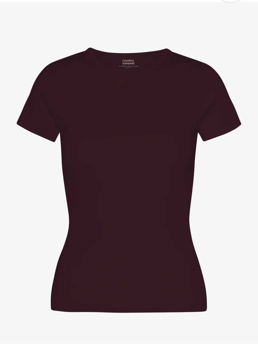Colorful standard Organic cotton Rib T-Shirt - Oxblood Red - Size large